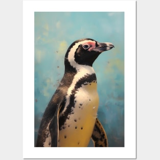 African Penguin Portrait Posters and Art